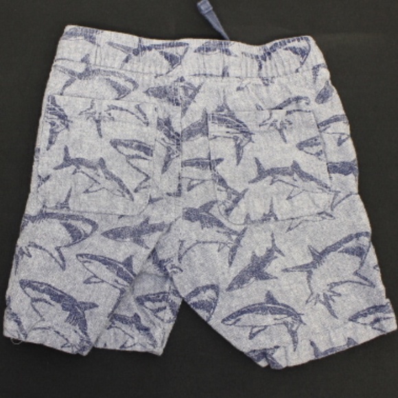 Shark Print Shorts - Picture 2 of 2